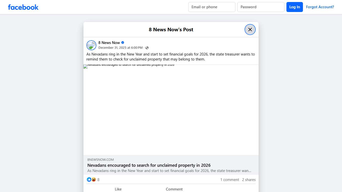 8 News Now - As Nevadans ring in the New Year and start to... Facebook